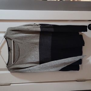 Smartwool Shadow Pine colorblock sweater, Grey, size xl